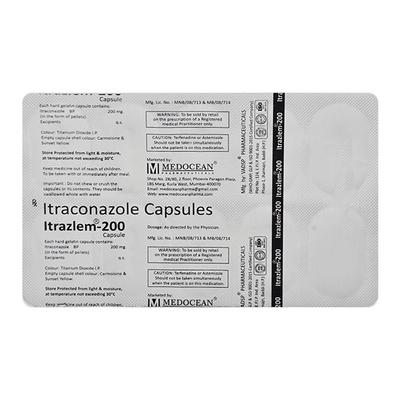 ITRAZLEM 200 Capsule 10's - Fungal Infections-Anf