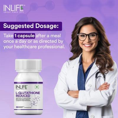 Inlife L-Glutathione Reduced Vegetarian Capsules 30's - Multi-Vitamins