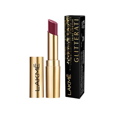 Lakme Glitterati Shine Lipstick Wine 3.4 gm - Lipsticks