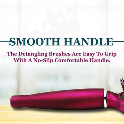 Majestique Purple Detangler Brush - Ultra-Soft Tipped Nylon, Glides Through Tangles 1's - Hair Brushes