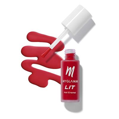 Myglamm Lit Matte Nail Enamel - Boujee 7 ML - Nail Polish