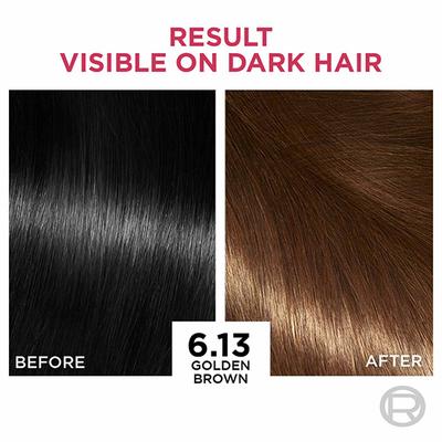 L'Oreal Paris Excellence Creme Hair Color, 6.13 Golden Brown (100gm + 72ml) 1's - Crème