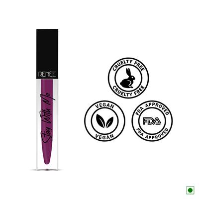 Renee Stay With Me Matte Lip Color Thirst For Wine 5 ml - Liquid Lipsticks