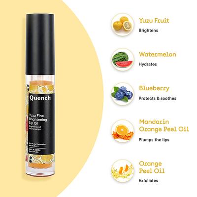 Quench Botanics Yuzu Fine Brightening Lip Oil 5 ml - Lipsticks