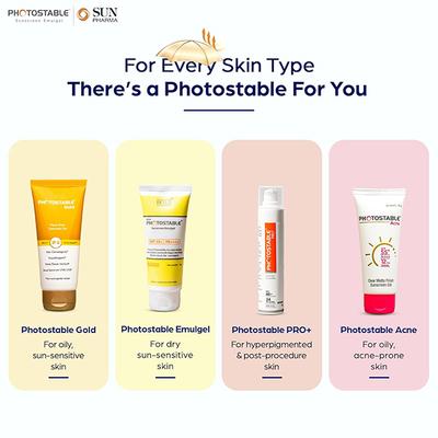 PHOTOSTABLE NEW SPF 55+ PA++++ SUNSCREEN Emulgel 50gm - Sunscreen Preparations-Emo