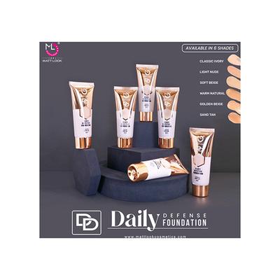 Matt Look Dd Foundation Moisturizing Lasting Even Skin Tone Buildable Coverage Lightweight Waterproof Formula Minimizes Pores, Blemishes & Dark Circles - 04 40 ml - Foundation