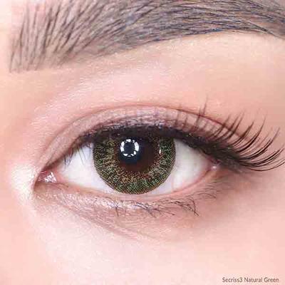 O-Lens Secriss 1Day Coloured Contact Lenses - Natural Green ( 0.00 ) 1's - Eyecare Lenses