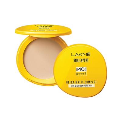 Lakme Sun Expert Ultra Matte SPF 40 PA+++ Compact-For Indian Skin 7 gm - Face Sunscreen
