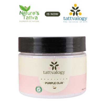 Nature's Tattva Brazilian Purple Clay 125 gm (N) - Masks & Peels