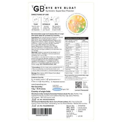 The Good Bug Bye Bye Bloat 1.5 g Sachet 15's - Digestive Health