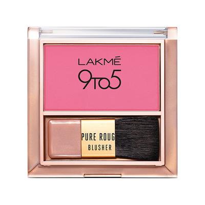 Lakme 9 To 5 Pure Rouge Blusher Pretty Pink 6 Gm - Blushes