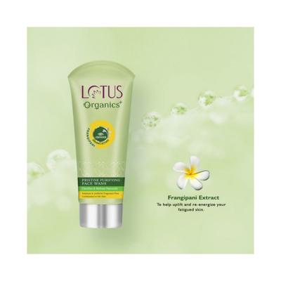 Lotus Organics Pristine Purifying Face Wash 100gm - Face Wash & Cleansers