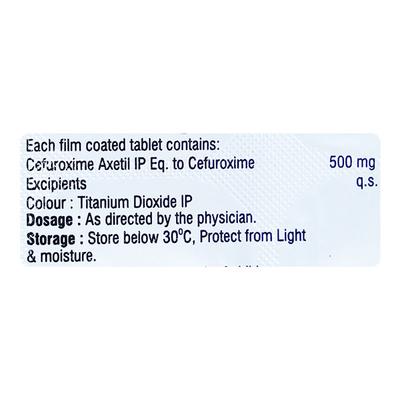 CUXIM 500 Tablet 10's - Bacterial Infections-Cep