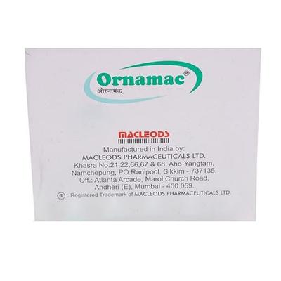 Ornamac Tablet 10'S - Bacterial Infections-Qui