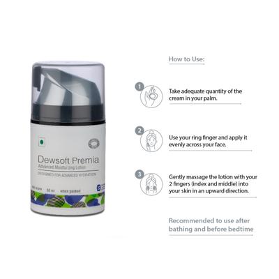 Dewsoft Premia Lotion 50ml - Dry Skin-Emo