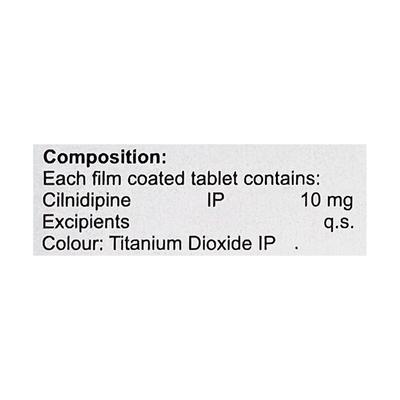 CILNIFORD 10 Tablet 10's - Hypertension-Cal
