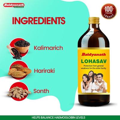 Baidyanath Lohasav Liquid 450 ml - Speciality Medicines