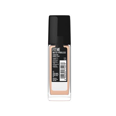 Maybelline New York Fit Me Matte+Poreless Liquid Foundation, 125 Nude Beige 30 gm - Foundation