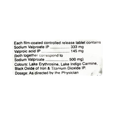 Valtec CR 500mg Tablet 10'S - Epilepsy/Convulsion-Ant
