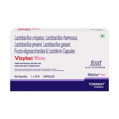 VIZYLAC FEM Capsule 10's - Vaginal Conditions-Pre