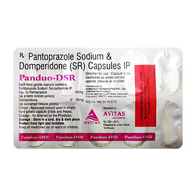 PANDUO DSR Capsule 10's - Ulcer/Reflux/Flatulence-Aaa