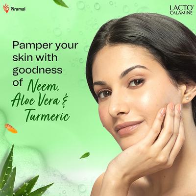 Lacto Calamine Neem Aloe Turmeric Foaming Face Wash, Reduces Pimples, Purifies Skin 150 ml - Face Wash & Cleansers