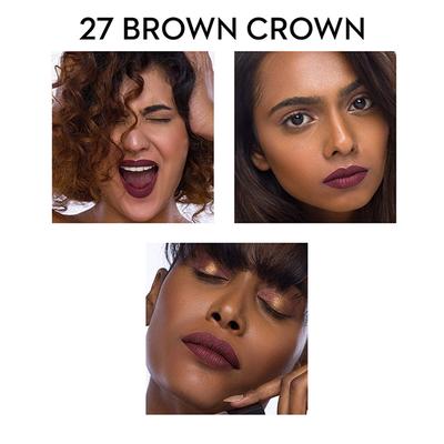 SUGAR Cosmetics Smudge Me Not Liquid Lipstick - 27 Brown Crown (Plum Brown) 4.5 ml - Liquid Lipsticks