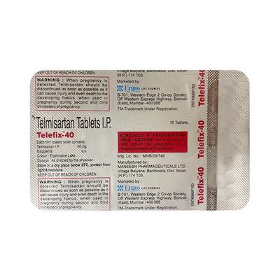 TELEFIX 40 Tablet 15's - Hypertension-Ang