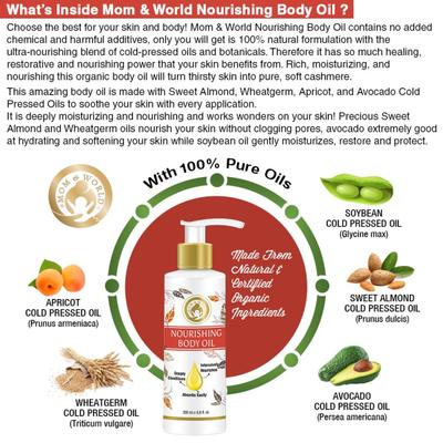 Mom & World Nourishing Body Oil for Mother 200 ml - Massage Oils