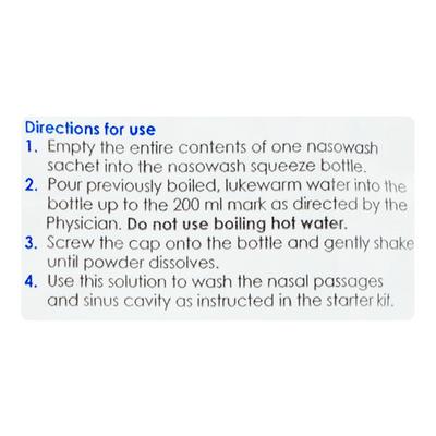 Nasowash Sachet 7.8Gm - Nasal Congestion-Nas