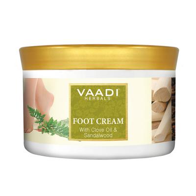 Vaadi Herbals Foot Cream - Clove Oil & Sandalwood 500 gm - Foot Creams & Lotions