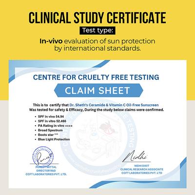 Dr. Sheth's Ceramide & Vitamin C Oil-Free Sunscreen 30 gm - Face Sunscreen