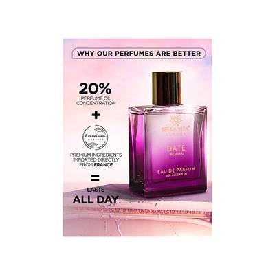 Bella Vita Organic Luxury Date Perfume 100 ml - Women Perfumes (Edt/Edp)