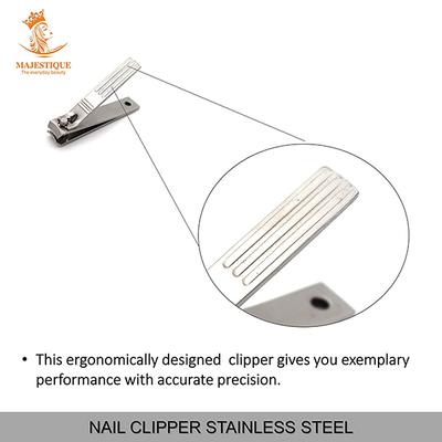 Majestique Nail Clipper Stainless Steel Fingernail Clippers 1's - Nail Care