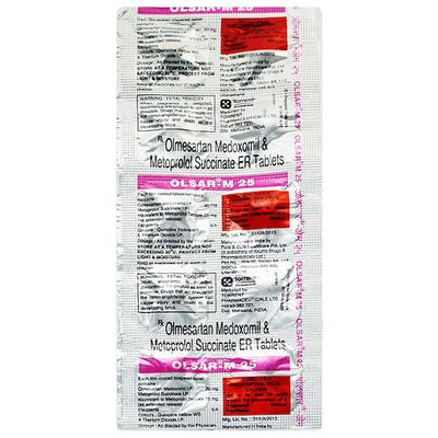 Olsar M 25mg Tablet 10'S - Hypertension-Ang