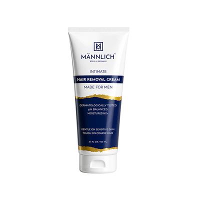 Mannlich Intimate Private Hair Removal Cream For Men Suitable For All Skin Types & Dermatologically Tested 100 ml - Intimate Care