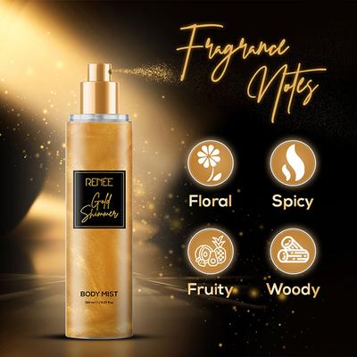 RENEE Gold Shimmer Body Mist 150 ml - Body Mist/Spray