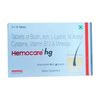 HEMOCARE HG Tablet 10's - Supplements-Vam