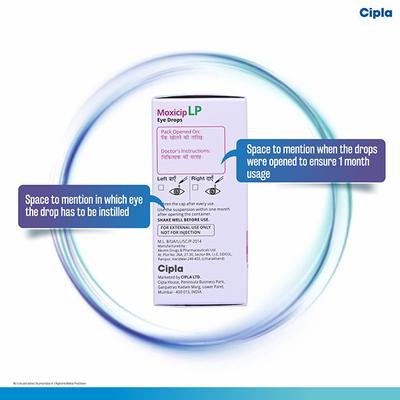 MOXICIP LP Eye Drops 5ml - Eye Infections-Eaa