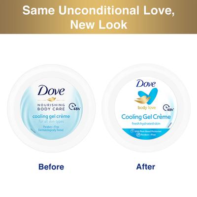 Dove Body Love Cooling Gel Creme Paraben Free 48hrs Hydration 245 gm - Face Moisturizers