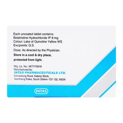 Zevert MD 8mg Tablet 15'S - Vertigo-Ant