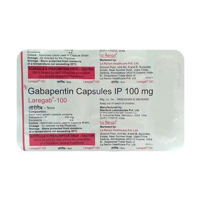 Laregab 100mg Capsule 10'S - Neuropathic Pain-Dru