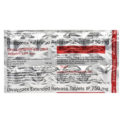 Divalgress ER 250mg Tablet 10'S - Epilepsy/Convulsion-Ant