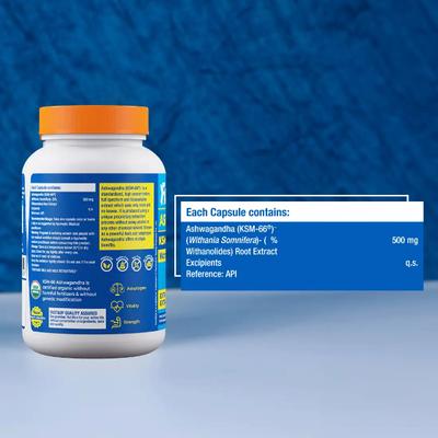 Fast&Up Ashwagandha (KSM-66) 500 mg Capsule 60's - Sexual Care