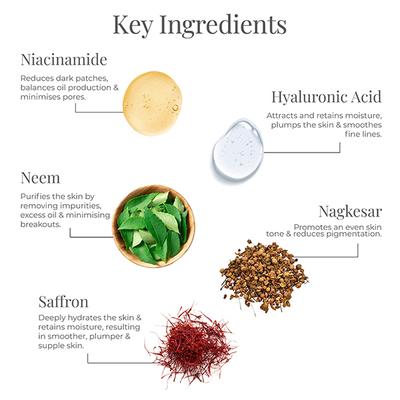 forest Essentials Delicate Facial Cleanser Kashmiri Saffron & Neem Face Wash 50ml - Face Wash & Cleansers