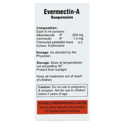 EVERMECTIN A Oral Suspension 10ml - Parasitic Worms-Ant