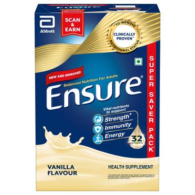 Ensure Nutritional Powder - Vanilla Flavour 950 g (Refill Pack) - Daily Health Drinks