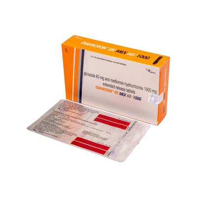 DIAMICRON XR MEX 60/1000 Tablet 10's - Diabetes-Ant