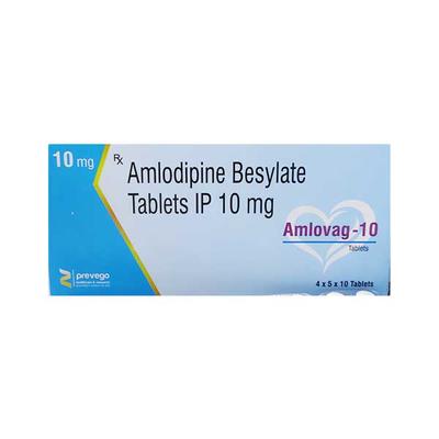 AMLOVAG 10 Tablet 10's - Hypertension-Cal