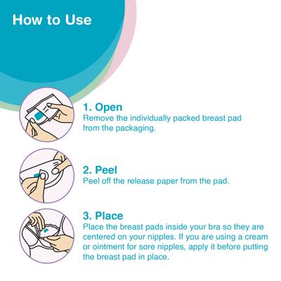 Vega Baby & Mom Breast Pad 48's (+ Free 2's) - Breast Pads & Shields